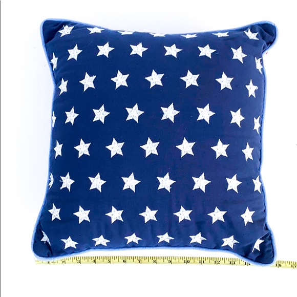July 4th Independence Day Embroidered Stars Pillow - Picture 6 of 7